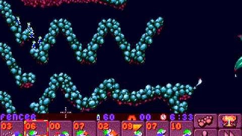 DOS Lemmings 2: The Tribes Cavelem 8 Wilma!