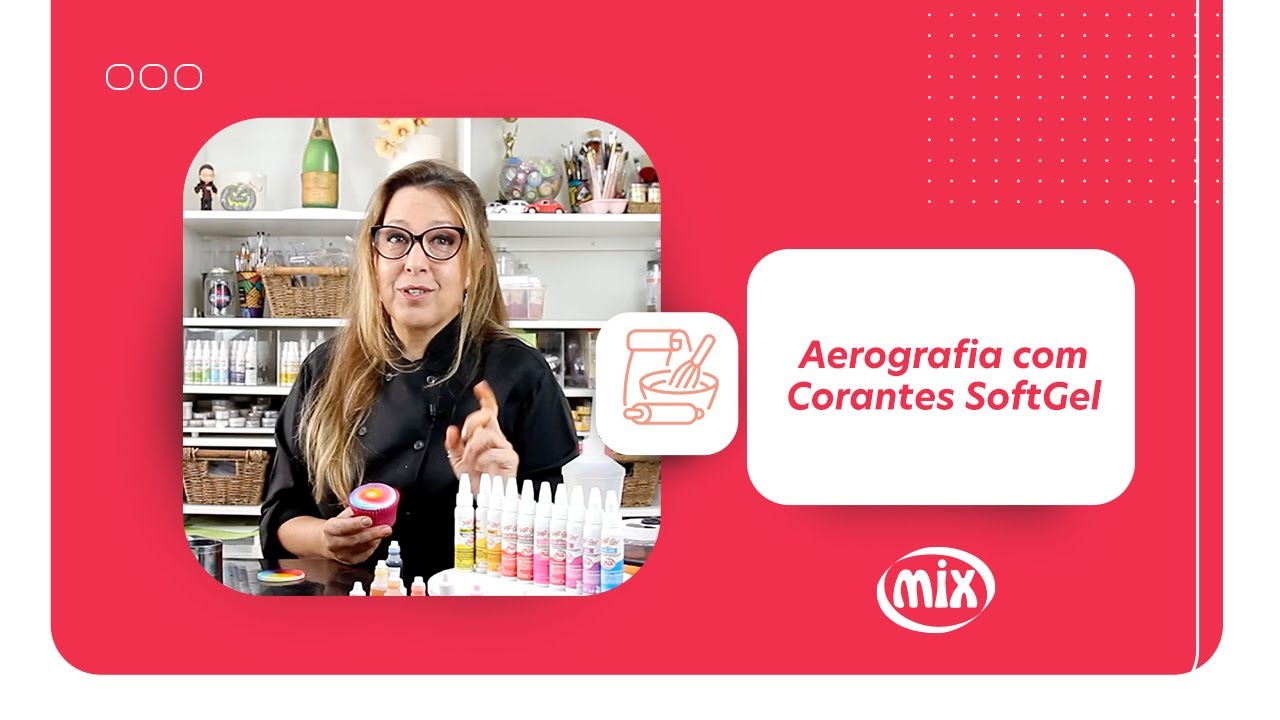 Aprenda a fazer Aerografia com Corantes SoftGel | Mix Ingredientes