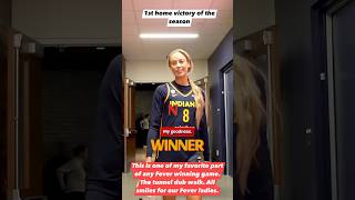 FIRST HOME VICTORY 2026 #cc #caitlinclark #indianafever #wnab #womensbasketball #basketball