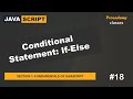 18 conditional statement ifelse  fundamentals of javascript  a complete javascript course