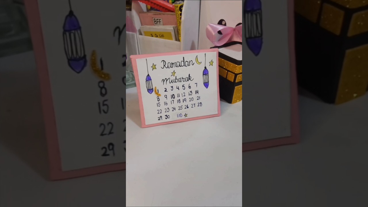 Diy Ramadan calendar|Day 3 of Ramadan series|