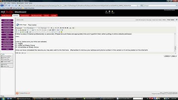 Wiki tutorial for Blackboard