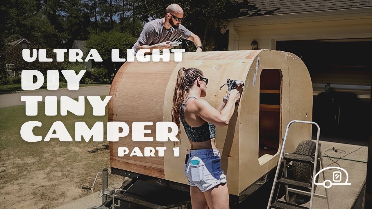 ⁣How to build a DIY teardrop Trailer step by step Time lapse (Part 1)