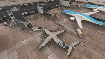 First look at the JustFlight BAe 146 and Inibuilds Manchester Airport in Flight Simulator 2024