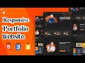 How to make a Responsive Portfolio Website with HTML CSS and JavaScript
