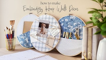 How to Make an Embroidery Hoop Wall Hanging | Shabby Fabrics At Home