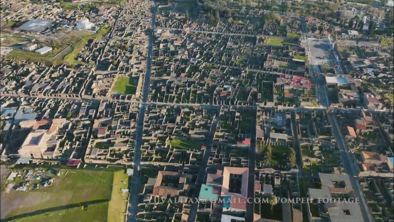 Pompeii bird's eye view 2 YouTube
