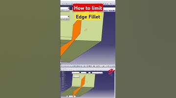 How to limit Edge Fillet in CATIA V5 #tutorial #catia #cadlearning #learncad #catiasurfacemodelling