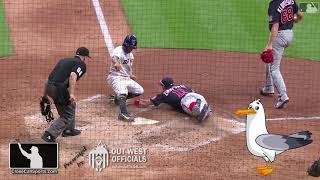 Teachable - Umpire Chris Segal Stays Home to Call Kolten Wong Safe on Sacrifice Fly to 1st Baseman