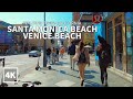 [Full Version] Walking Santa Monica Beach, Downtown, Venice Beach, Los Angeles County, California 4K
