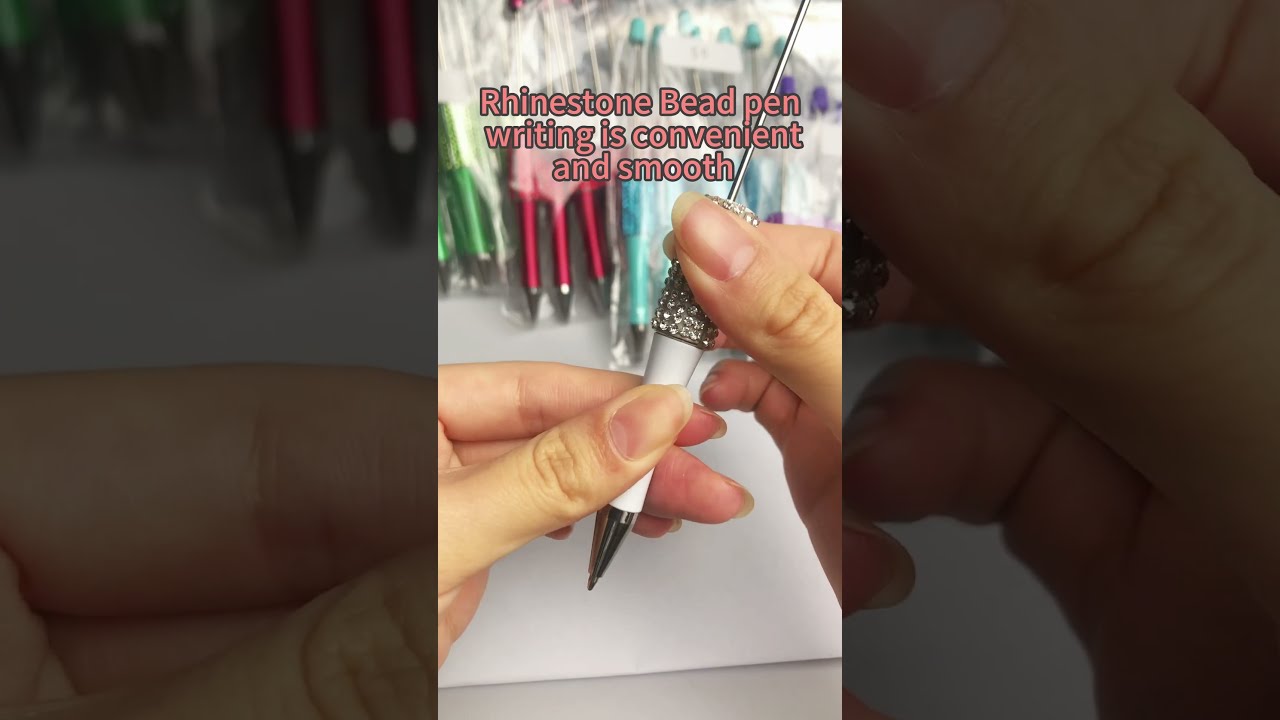 Rhinestone Beaded Pen Waiting Is Convenient And Smooth Beadedpens Wholesale Bead Diy Pens