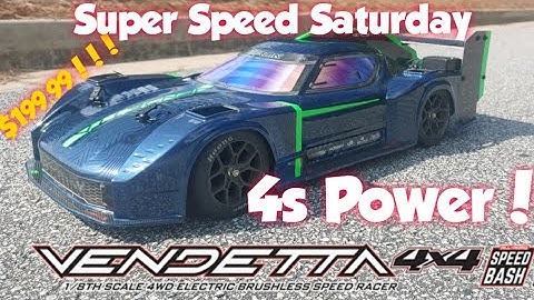 Super Speed Saturday - Arrma Vendetta 4s Speed Test!