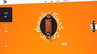 Animated Navigation Bar | Scrollbar Animation | CSS - JQUERY Tutorial
