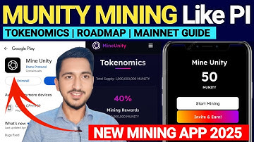Mine Unity Network New Mining App Like PI | MUNITY Airdrop Tokenomics, Roadmap & Mainnet etc Guide
