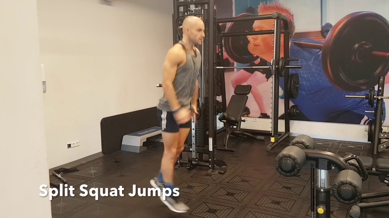Circuit Split Squat Jumps - YouTube