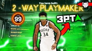NEW *RARE* GIANNIS BUILD HAS A HIGH 3 PT! - THE BEST GIANNIS BUILD IN NBA 2K20