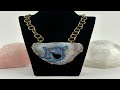 MULTI-COLORED AGATE CRYSTAL NECKLACE