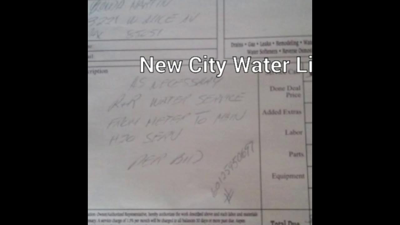 New City Water Line Installation YouTube