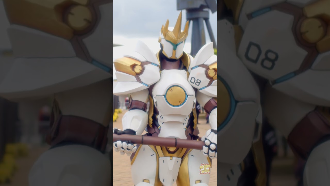 AWESOME Cosplay at MCM Comic Con! Overwatch Reinhardt #cosplay #comiccon #shorts