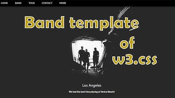 w3.css template