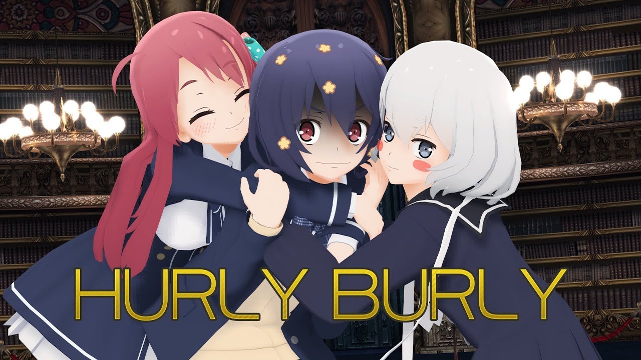 MMDゾンサガ】Hurly Burly【Ai, Sakura & Junko / 水野愛 源さくら