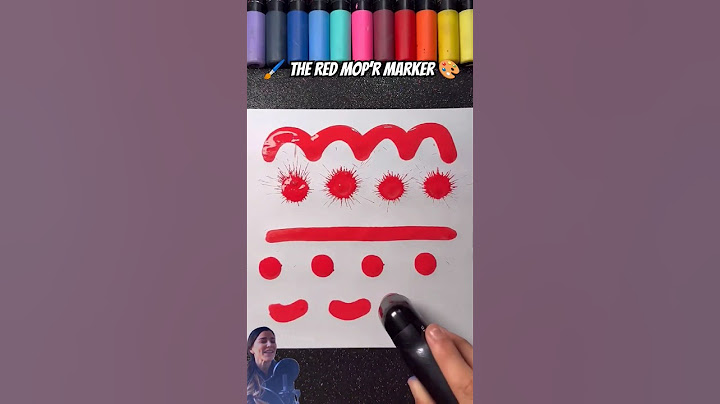 🖌️ The Red Mop’r Marker 🎨 #shorts