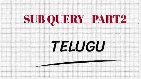 SubQuery-Part2