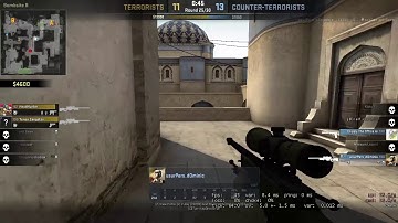 CS : GO - awp ace - 5 vs 1-  Dust 2
