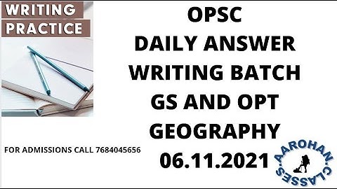 06 11 2021 OAS ANSWER WRITING BATCH GS AND GEOGRAPHY OPTIONAL
