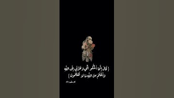 "قال انما اشكو بثي وحزني الى الله واعلم من الله مالاتعلمون " تلاوة خاشعة للقارئ اسلام صبحي 🤍