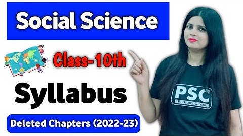 Class 10 Social Science Syllabus 2022-23 | Cbse Class 10 Social Science Syllabus 2022-23