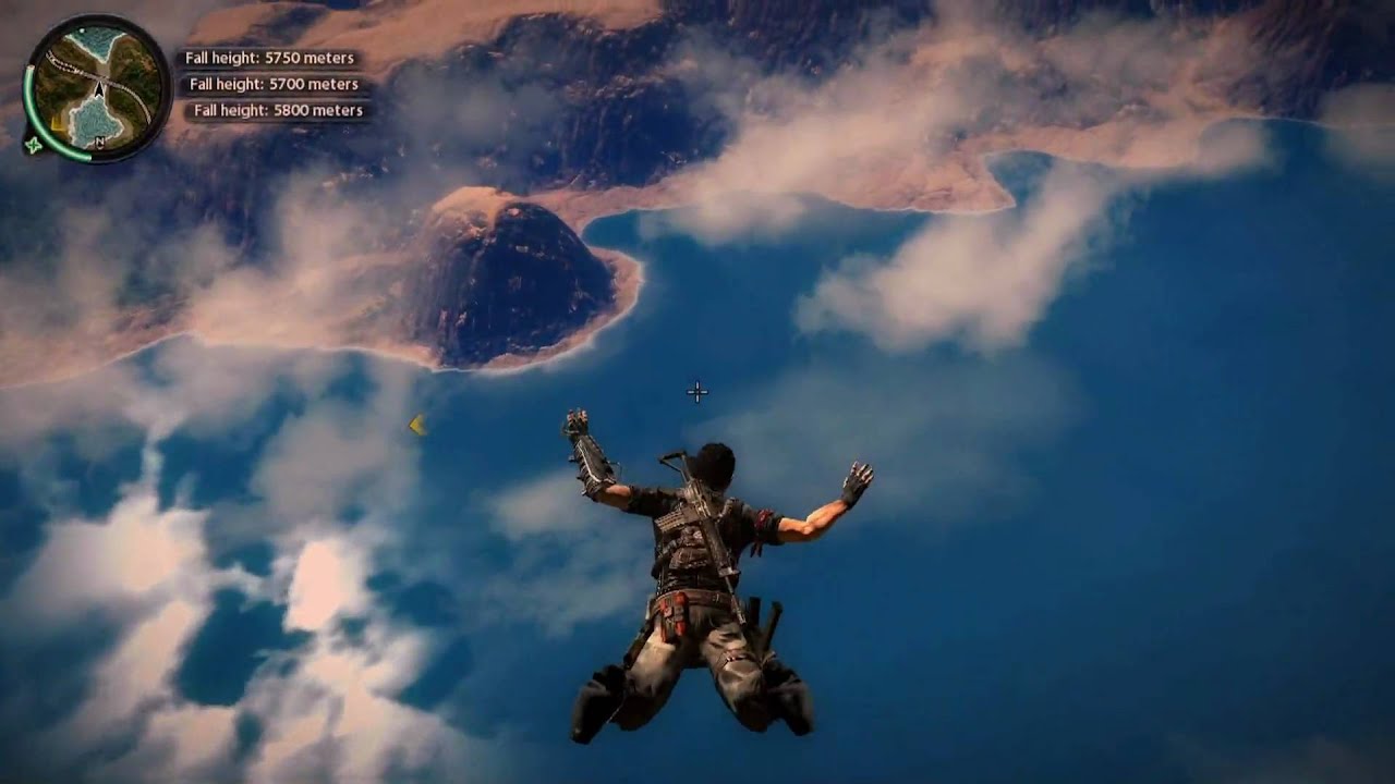 Just Cause 2 - 3rd Highest Legitimate Base Jump for PC - 6811 Meters / 22,345 Feet (1080p HD)