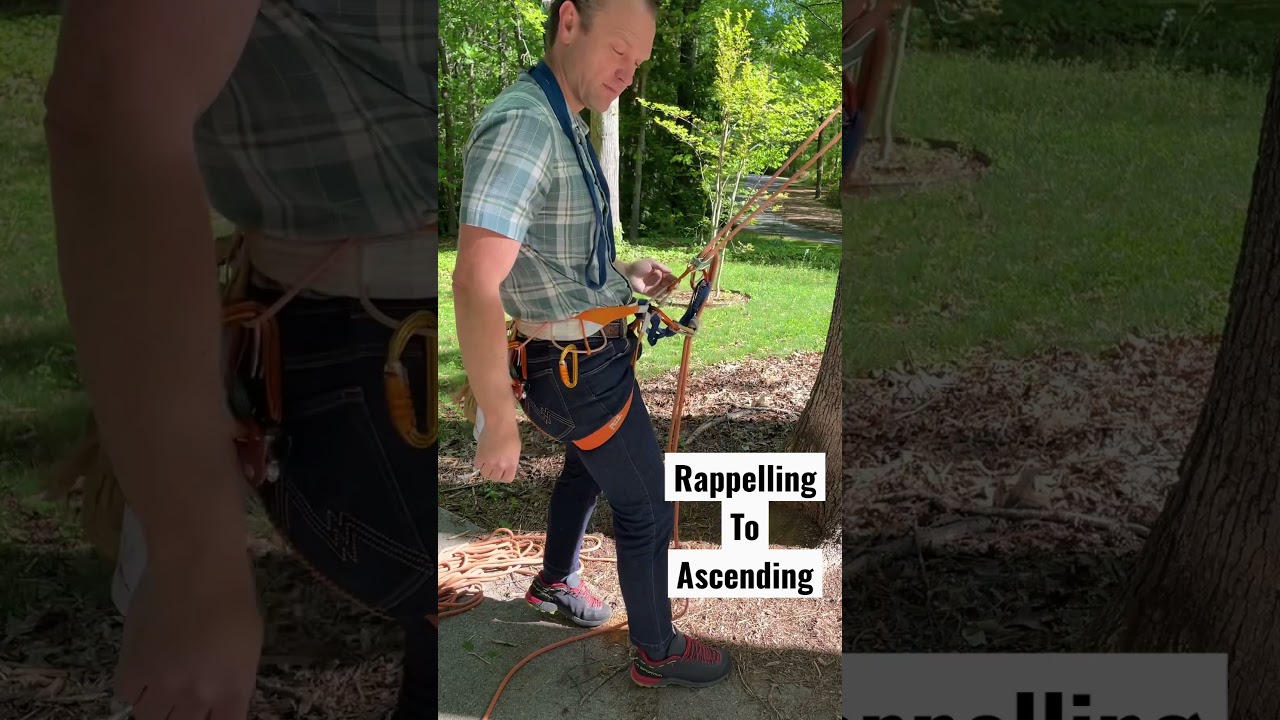 Switch from rappelling to ascending 