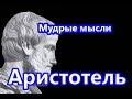 Мудрые мысли.  Аристотель