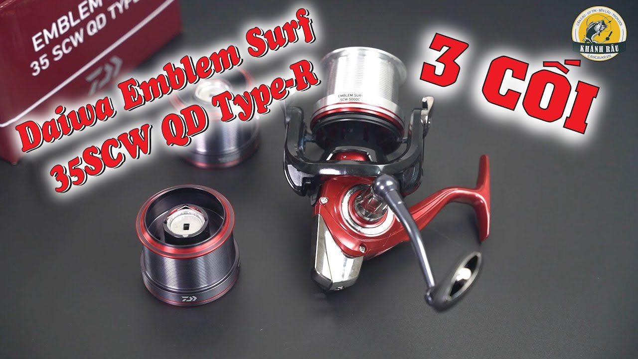 Máy Câu Lục Emblem Surf 35 SCW QD Type-R - 3 Cối | Sản phẩm chính hãng Daiwa Việt Nam