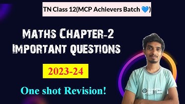 12th Maths Important questions|Chapter-2|Complex numbers|First Mid term 2023