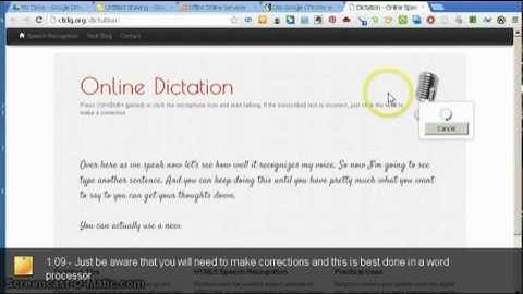 Using Voice Recognition in Google Chrome with Online Dictation