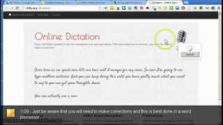 Using Voice Recognition in Google Chrome with Online Dictation
