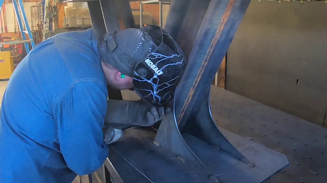 Industrial kitchen table, Steel and Wood