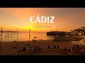 Cádiz, Spain -- Orange Sunset Walk 4k Video -- Virtual Walking Tour 😎  Travel Vlog TV