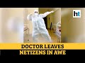 Viral video: Female doctor clad in PPE kit grooves to beats of song Garmi