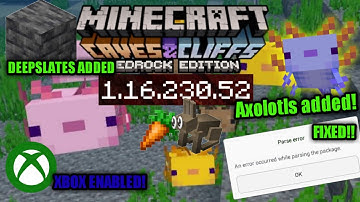 MCPE 1.16.230.52 [BETA] APK PARSE ERROR FIXED BY The gamer Tap | Minecraft Review