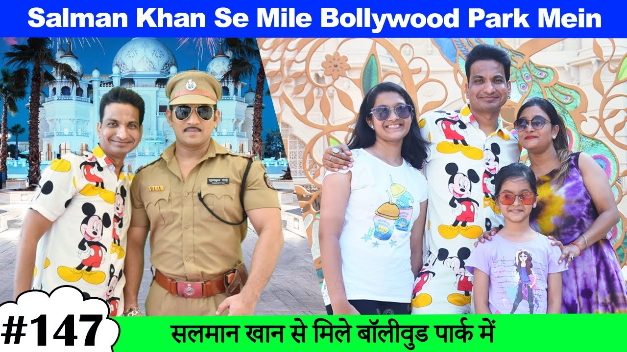 Salman Khan Se Mile Bollywood Park Mein 😎 | Cute Sisters VLOGS
