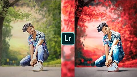 Lightroom dark and red effect photo editing tutorial | lightroom background colour change preset