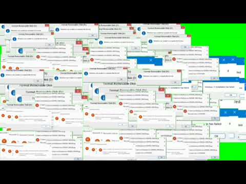 Windows 11 error spam green screen