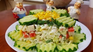САЛАТ ИЗ КРАБОВЫХ ПАЛОЧЕК // ОЧЕНЬ ПРОСТО ЛЕГКО И ВКУСНО САЛАТ ИЗ КРАБОВЫХ ПАЛОЧЕК // ОЧЕНЬ ПРОСТО ЛЕГКО И ВКУСНО