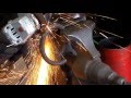 Forging, hardening and tempering a cold chisel from coil spring