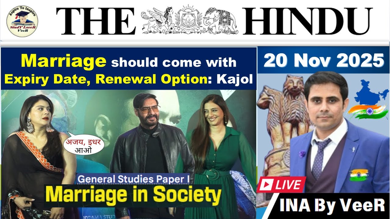 20 November 2025 The Hindu Analysis | Current Affairs Today | Current ...