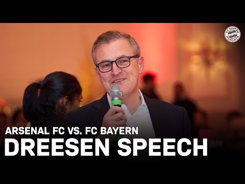 Jan-Christian Dreesen speech after our first leg 2-2 draw at Arsenal FC | Champions League