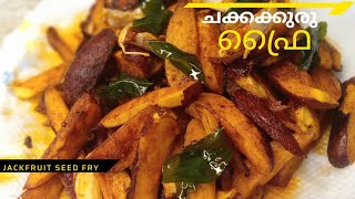 Chakkakkuru Fry / Jackfruit Seed Fry / Side Dish For Rice / Chakkakkuru Varuthath / All From Niza